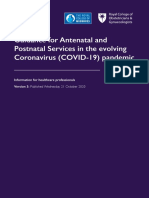 2020 10 21 Guidance For Antenatal and Postnatal Services in The Evolvin