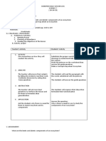 Daily Lesson Log Science 7 - Ecosystem