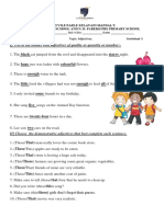 Adjectives Worksheet-5 2021-22 - ANSWER KEY