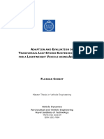 Adaption and Evaluation of Transversal Leaf Spring Suspension Design For A Lightweight Vehicle Using Adams Car