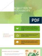 Introduction To Sustainability - Lecture 6