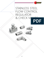 Pneumatic Flow Regulator Check Valves