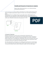 Difference Between Parallel and Perspective Projection in Computer Graphics