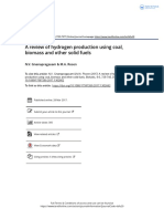 A Review of Hydrogen Production Using Coal Biomass and Other Solid Fuels