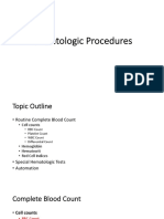 Hematologic Procedures