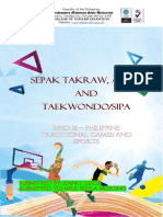 Sepak Takraw, Arnis and Taekwondo