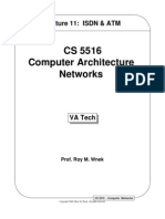 CS 5516 Computer Architecture Networks: Lecture 11: ISDN & ATM