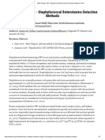 BAM Chapter 13B. Staphylococcal Enterotoxins Detection Methods