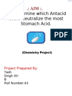 To Determine Which Antacid Could Neutralize The Most Stomach Acid