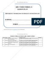 Ict Jhs 3 Term 3 Lesson Plan Draft 2018