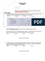 Final Exam Thermodynamics Q