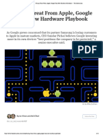 Facing Threat From Apple, Google Tries New Hardware Playbook - The Information