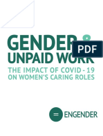 Engender - Gender and Unpaid Work - The Impact of Covid19 Coronavirus On Womens Caring Roles