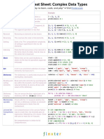 Finxter Python Cheat Sheet Complex Data Types