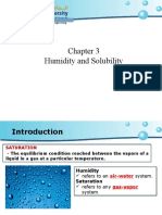 Chapter 3 (Humidity and Solubility)