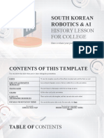 South Korean Robotics & AI History Lesson For College by Slidesgo