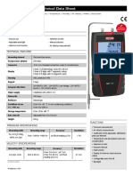 Kimo mp120 Manometer Datasheet