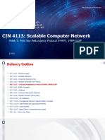 Week 06 - First Hop Redundancy Protocol (FHRP), VRRP, GLBP)