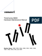 ThinkCentre M600 Hardware Maintenance Manual