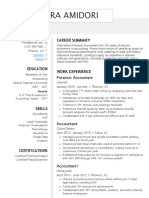 Forensic Accountant Resume Example