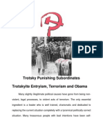 Trotskyite Entryism Terrorism and Obama