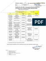 B.tech 1st Sem Time Table Nov Dec 2021