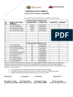 Safety Committee Formation