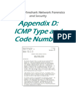 Appendix D - ICMP Type and Code Numbers