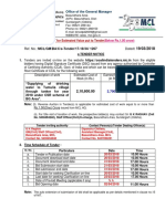 Tendernotice - 3 (1) - Mahanadi - Coalfields - Drinking - Water