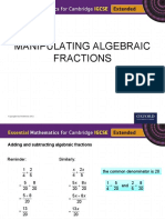 Algebraic Fractions