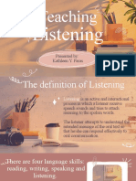 Teaching Listening