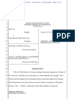 Order - TSR LLC v. Wizards of The Coast LLC (WDWA 2021) - Motion For Preliminary Injunction