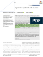 Article - 3 - Clinical Significance of Platelet-To-Lymphocyte Ratio in Women