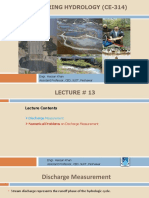 Lec 13, Discharge Measurement