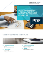 High-Tech Company Audit Plan