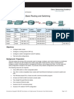 Lab 2.3.5 Configuring Basic Routing and Switching