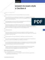 IGCSE Economics Self Assessment Exam Style Question's Answers - Section 4