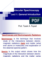 General Introduction Molecular Spectroscopy BSC Lect1 2017