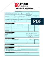 MSU Application Form - International Student - BINTANG