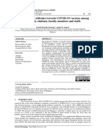 Knowledge and Attitudes Towards COVID-19 Vaccines Among University Students, Faculty Members and Staffs