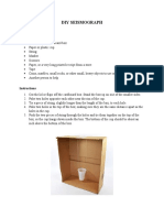 Diy Seismograph