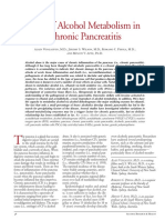 Role of Alcohol Metabolism in Chronic Pancreatitis