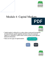 Module 4-Capital Markets