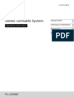 Sony PS-LX310BT User's Manual