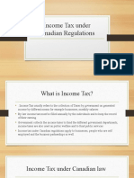 Income Tax Under Canadian Regulations