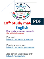 Zeal Study 10th ONE MARKS (Questions Only) 1 - New