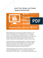 How To Record Your Screen and Create Engaging Screencasts