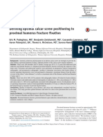 Definingnoptimal Calcar Screw Positioning in Proximal Humerus Fracture Fixation