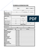 Athlete Medical Profile Form