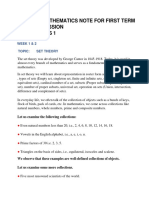 SS 1 Further Mathematics Note For First Term 2020